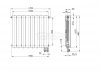 ARMATURA KRAKÓW KFA Grzejnik aluminiowy ADR500/D/8 z dolnym prawym zasilaniem prostym 763-082-44